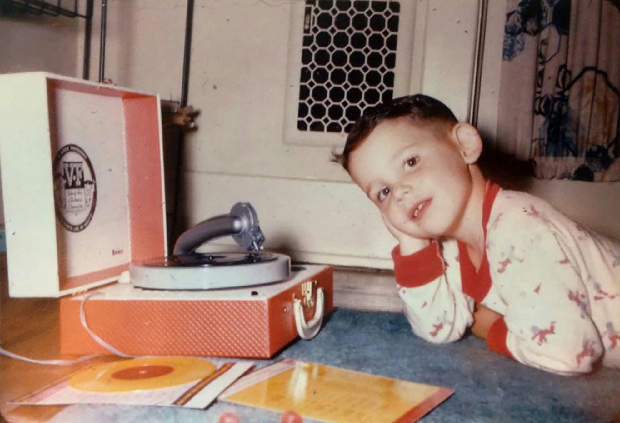 Weinstein and his first record player, 1961.